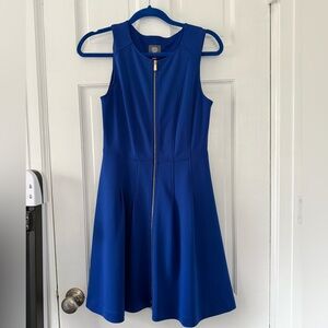 Vince Camuto Gold Zipper Dress